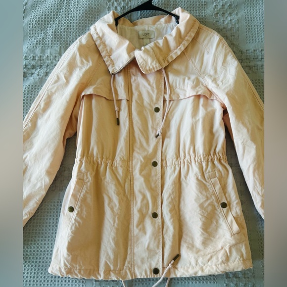 LOFT Light Salmon Pink Utility Jacket - Picture 4 of 6